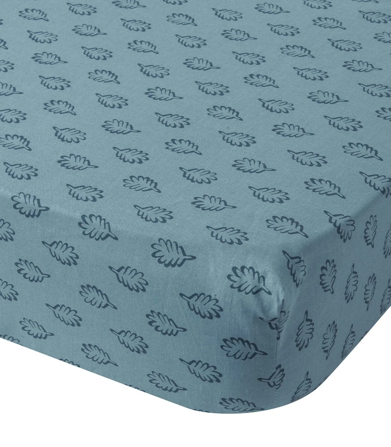 Iris - Hoeslaken van bamboe met print