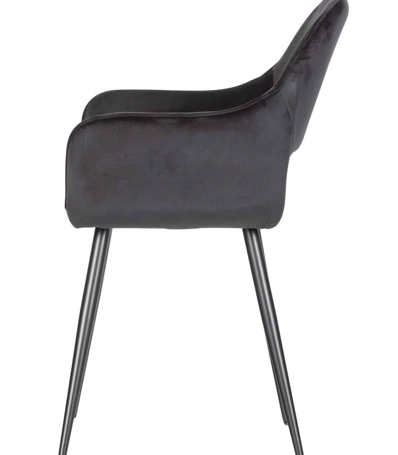 Jelle Eetkamerstoelen - Velvet - Zwart - Set van 6