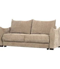 Jonne 3-Zits Slaapbank - Chennile - Naturel - 92x233x105