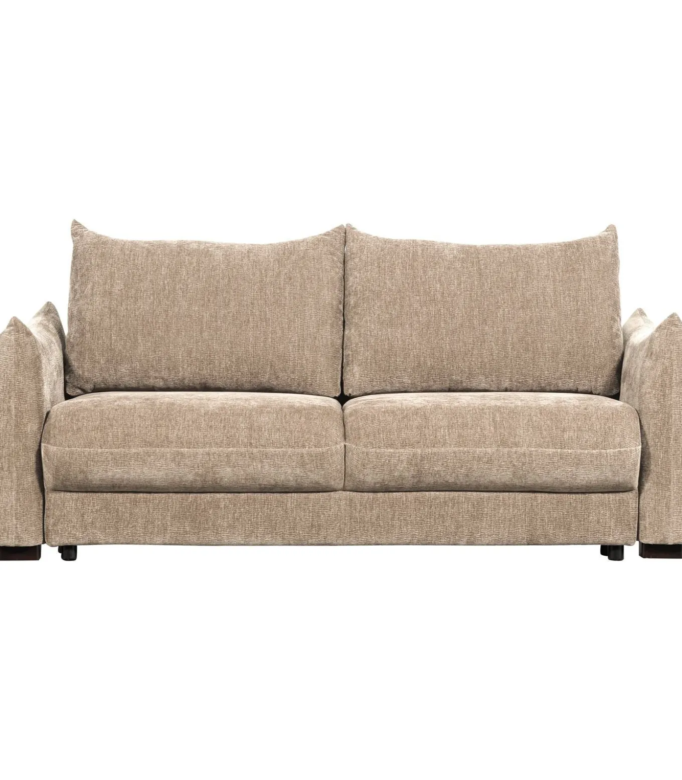 Jonne 3-Zits Slaapbank - Chennile - Naturel - 92x233x105