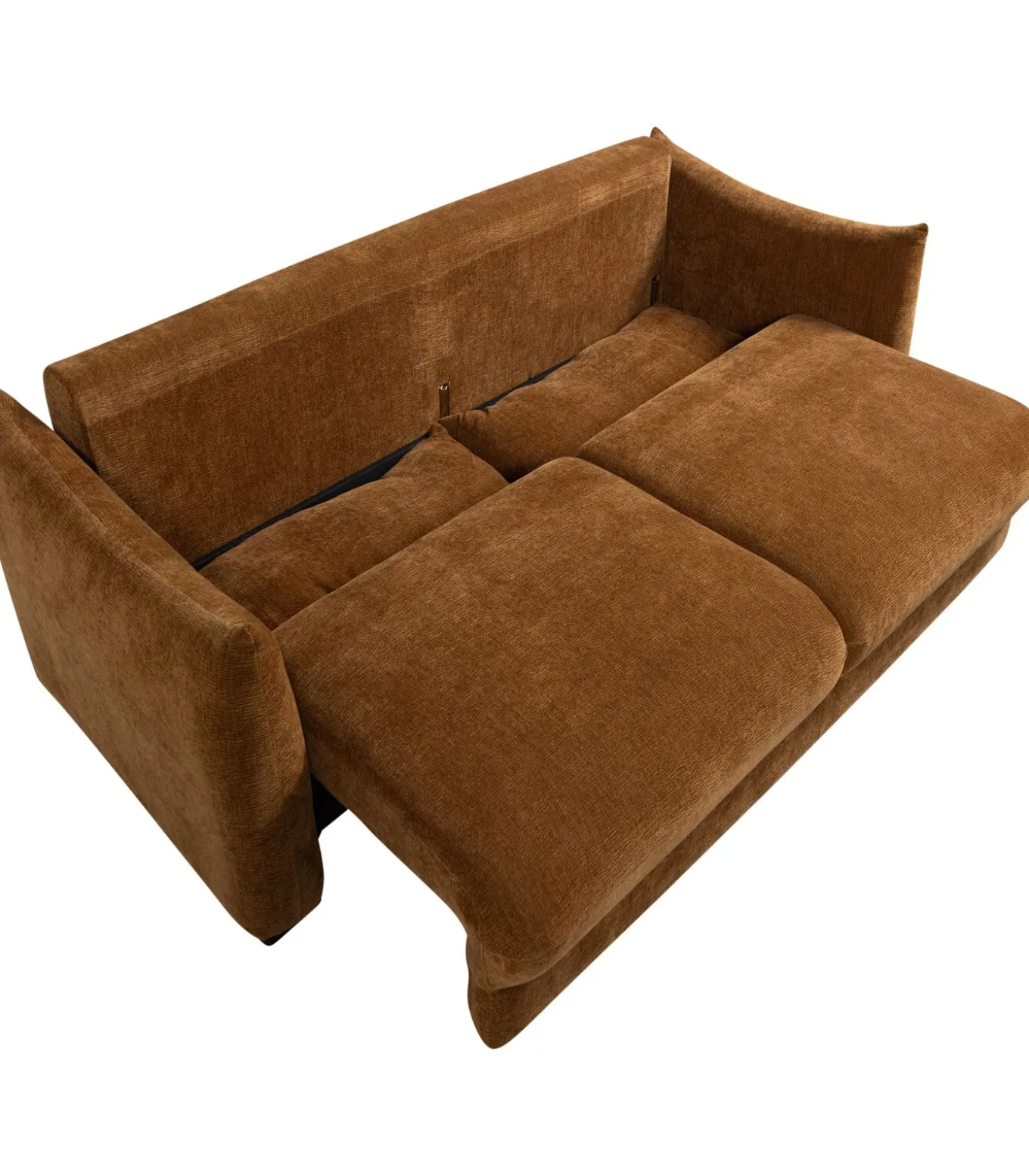 Jonne 3-Zits Slaapbank - Chennile - Bruin - 92x233x105