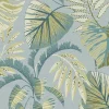 Jungle Leaves Lichtblauw 10mx52cm