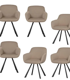 Juno Eetkamerstoelen - Mesh - Naturel - Set van 6
