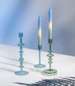 Kaars dip dye ice, sage, 2 stuks Like Home