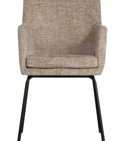 Kam Eetkamerstoelen - Polyester - Zand - Set van 6