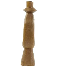 Kandelaar Django - Donkerbruin - 14x14x50cm