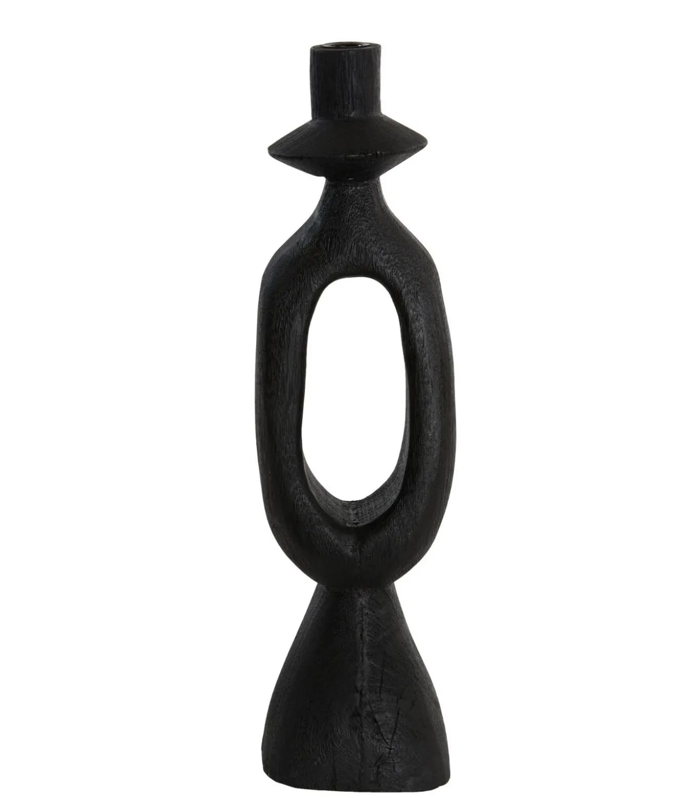 Kandelaar Django - Zwart - 14x14x50cm