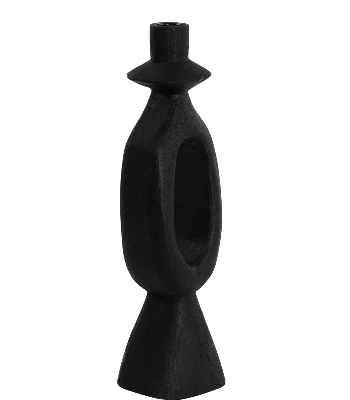 Kandelaar Django - Zwart - 14x14x50cm