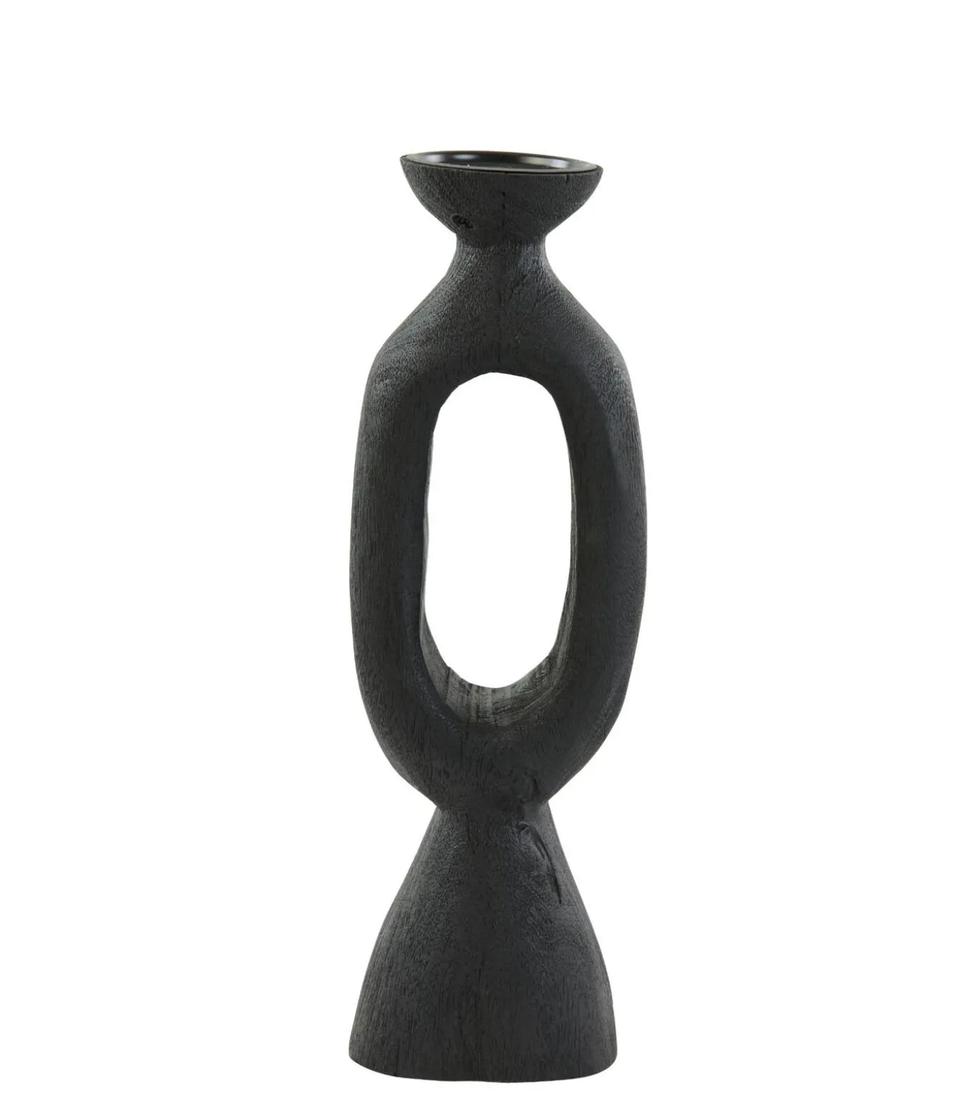 Kandelaar Django - Zwart - 14x12x45cm