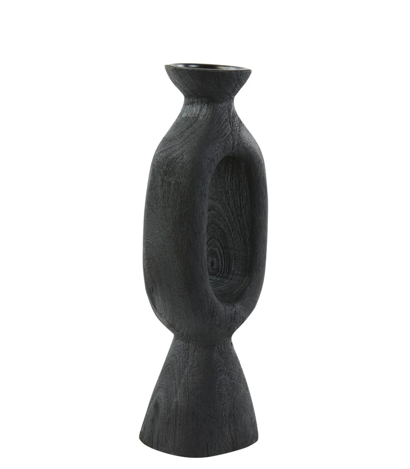 Kandelaar Django - Zwart - 14x12x45cm