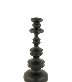 Kandelaar Lizet - Mat zwart - Ø13cm