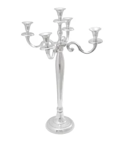 Kandelaar Zilver 39 x 39 x 60 cm Aluminium
