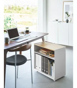 Kantoorkastje met Wielen - Tower - Wit