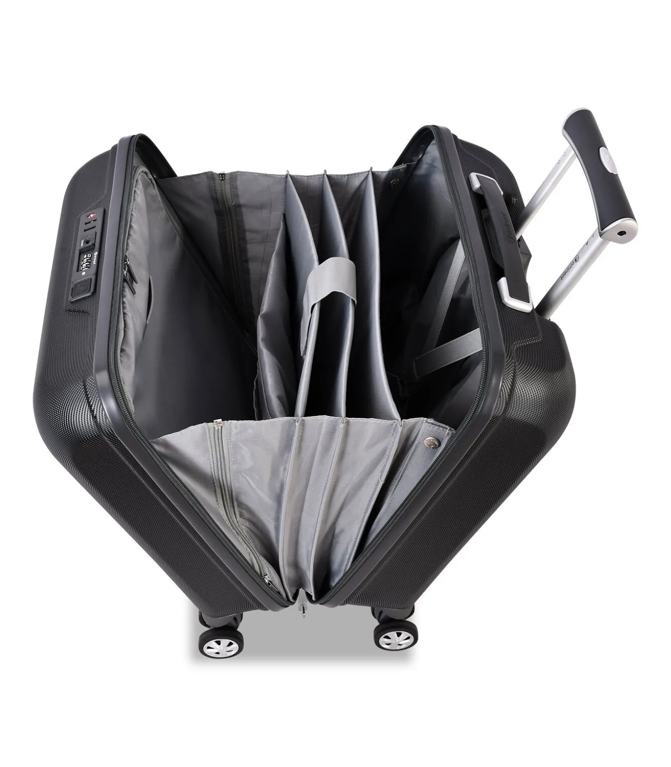 Kapstadt Pilot Koffer 4 Wielen Zwarte