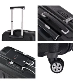 Kapstadt Pilot Koffer 4 Wielen Zwarte