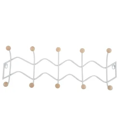 Kapstok Double Zig Zag - Wit - 61x6.5x20cm