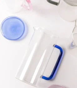 Karaf 120cl met deksel blauw Cruse