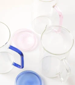 Karaf 120cl met deksel blauw Cruse