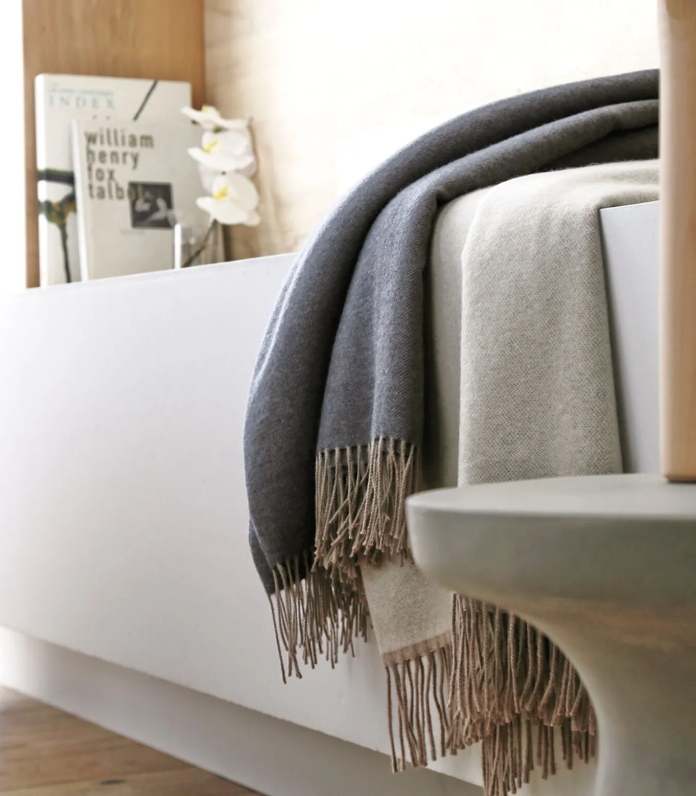 KATMANDOU anthracite - Plaid Merino