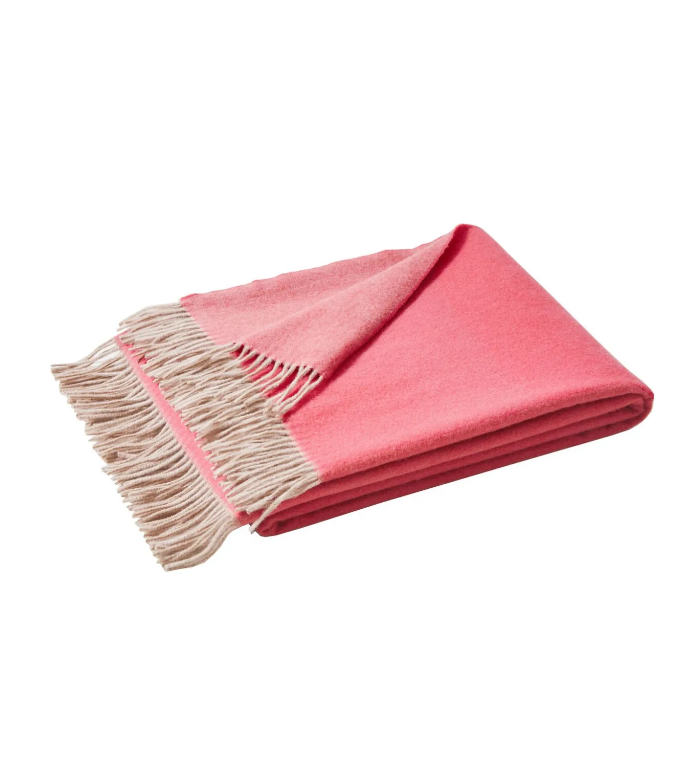 KATMANDOU bois de rose - Plaid Merino