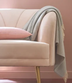 KATMANDOU perle - Plaid Merino