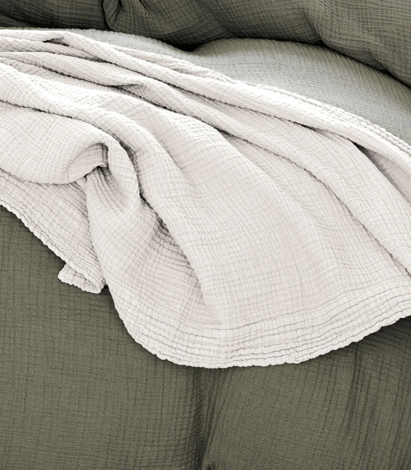 Katoenen sprei van gaas, NATUURLIJK RELIËF