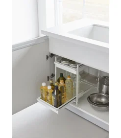 Keukenkast Organizer - 2 niveaus - Tower - Wit