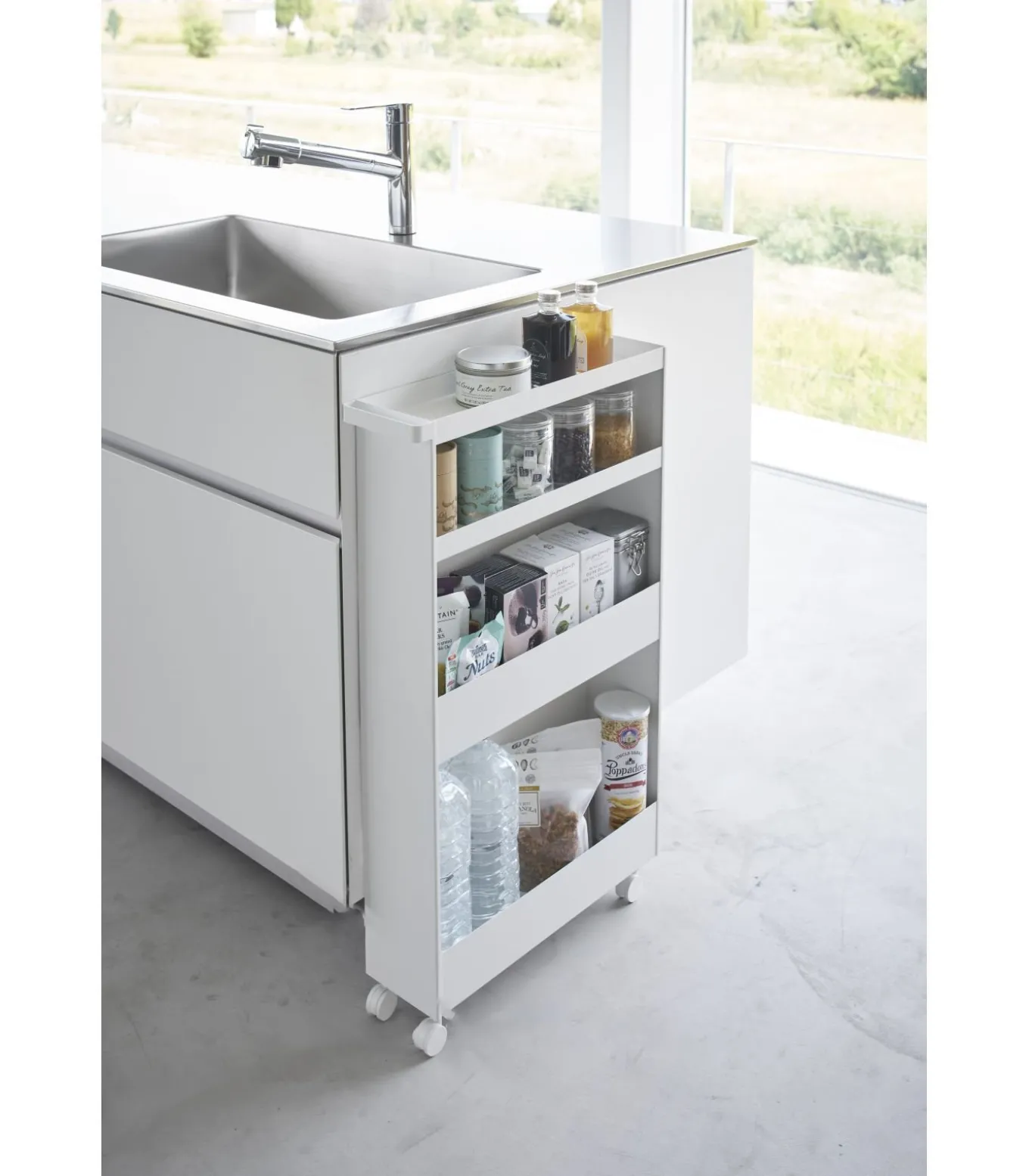 Keukentrolley 4 niveaus - Tower - Wit