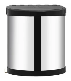 Keukenvuilnisbak inbouw 12 L roestvrij staal
