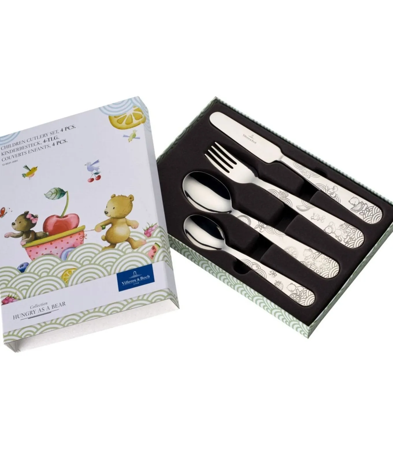 Kinderbestek Hungry as a Bear - 4 delig