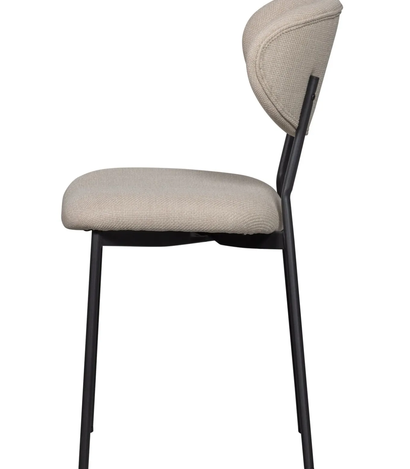 Kjeld Eetkamerstoelen - Polyester - Naturel - Set van 6