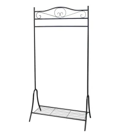 Kledingrek staal zwart