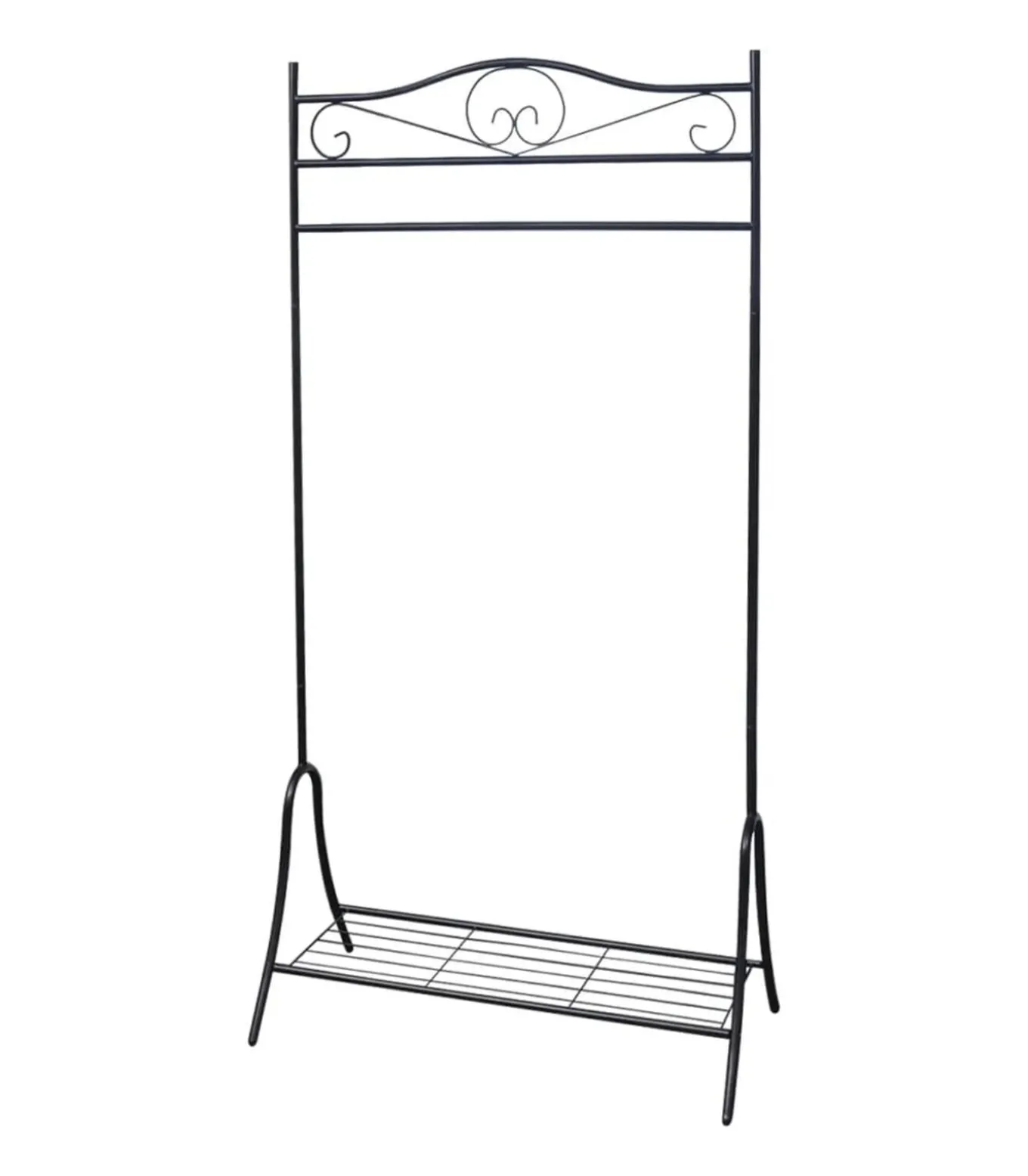 Kledingrek staal zwart