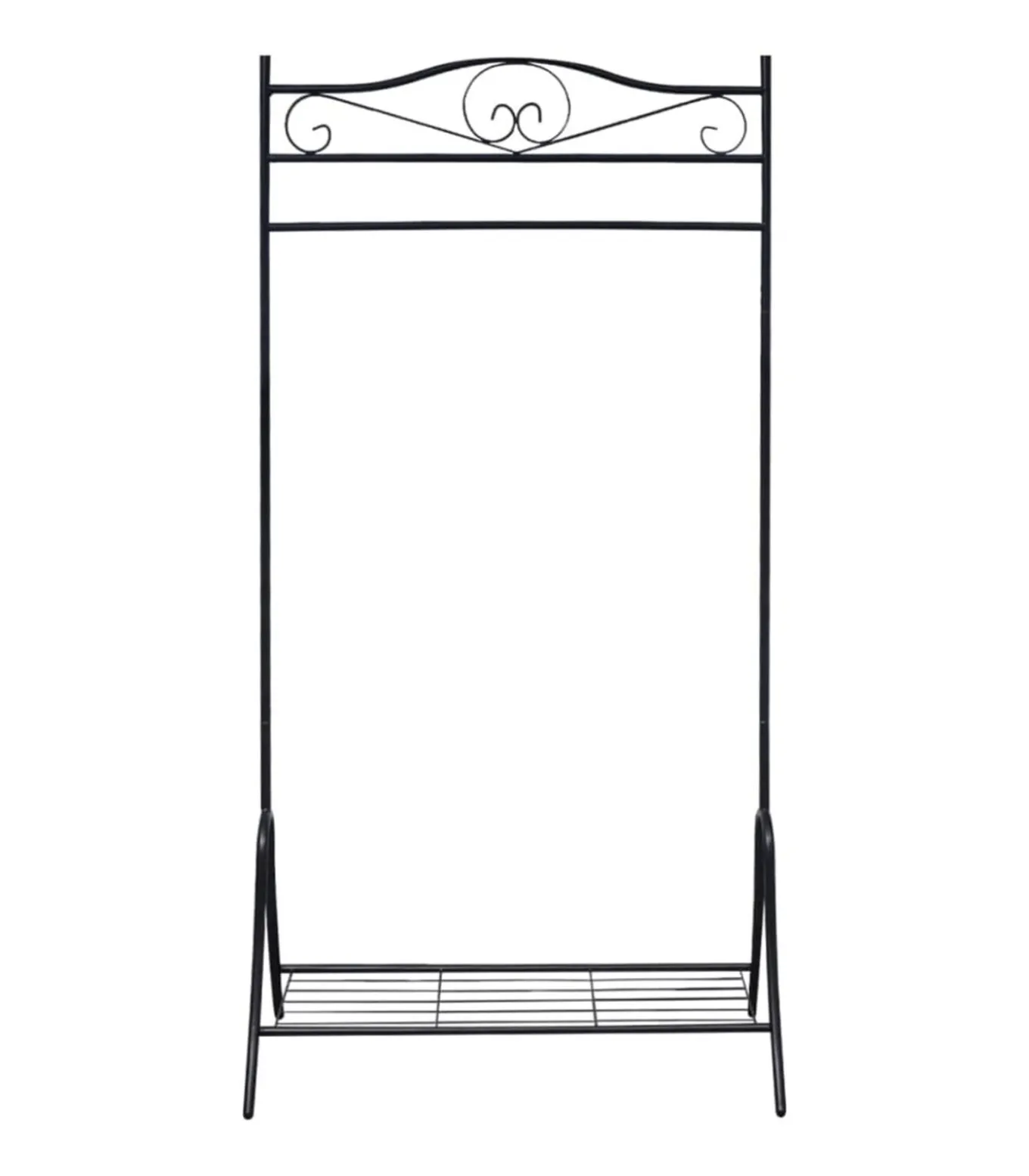 Kledingrek staal zwart