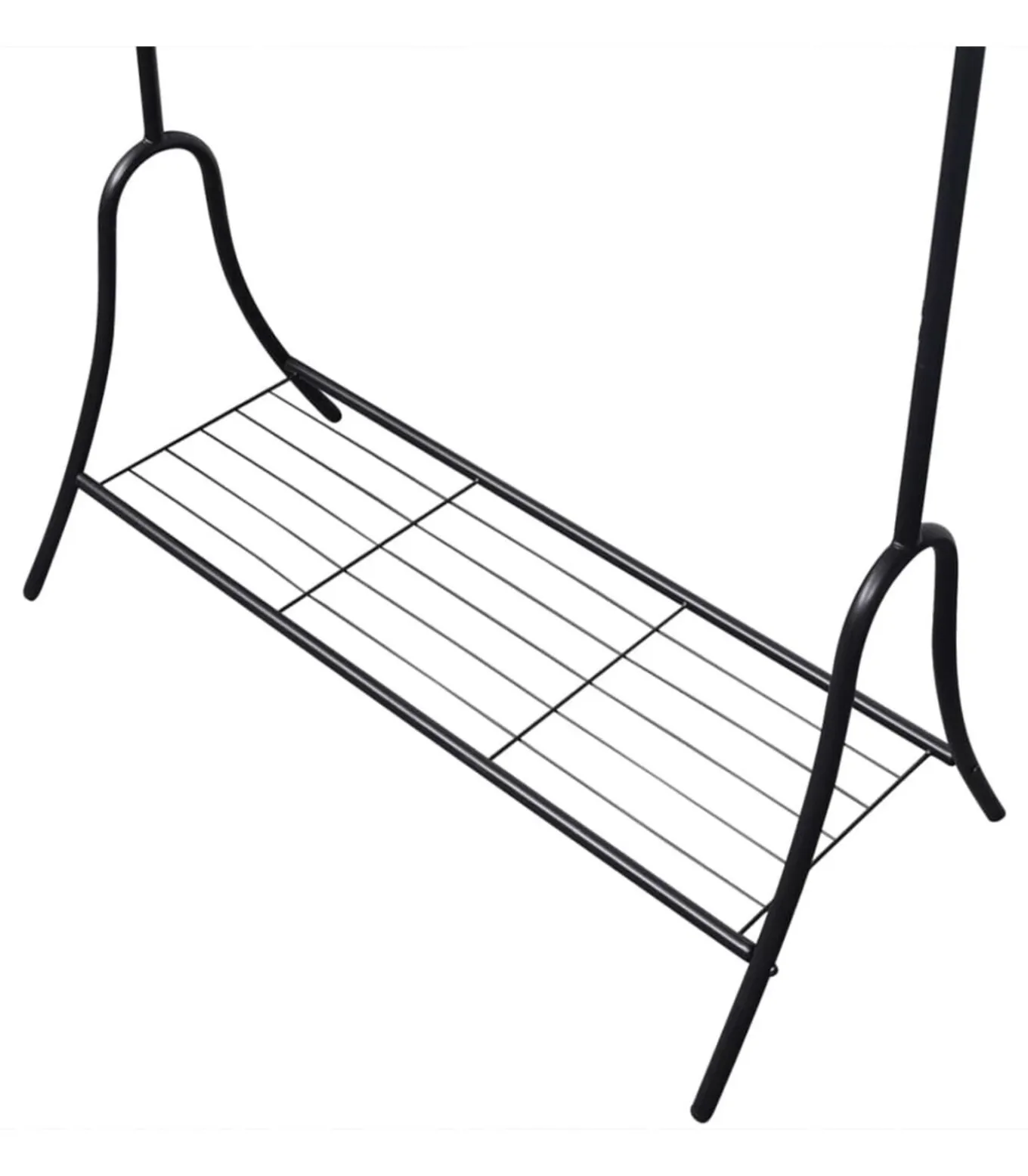 Kledingrek staal zwart