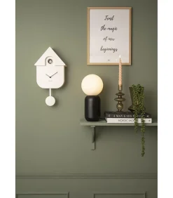 Koekoeksklok Modern Cuckoo ABS - Wit - 41x8,5x21,5cm
