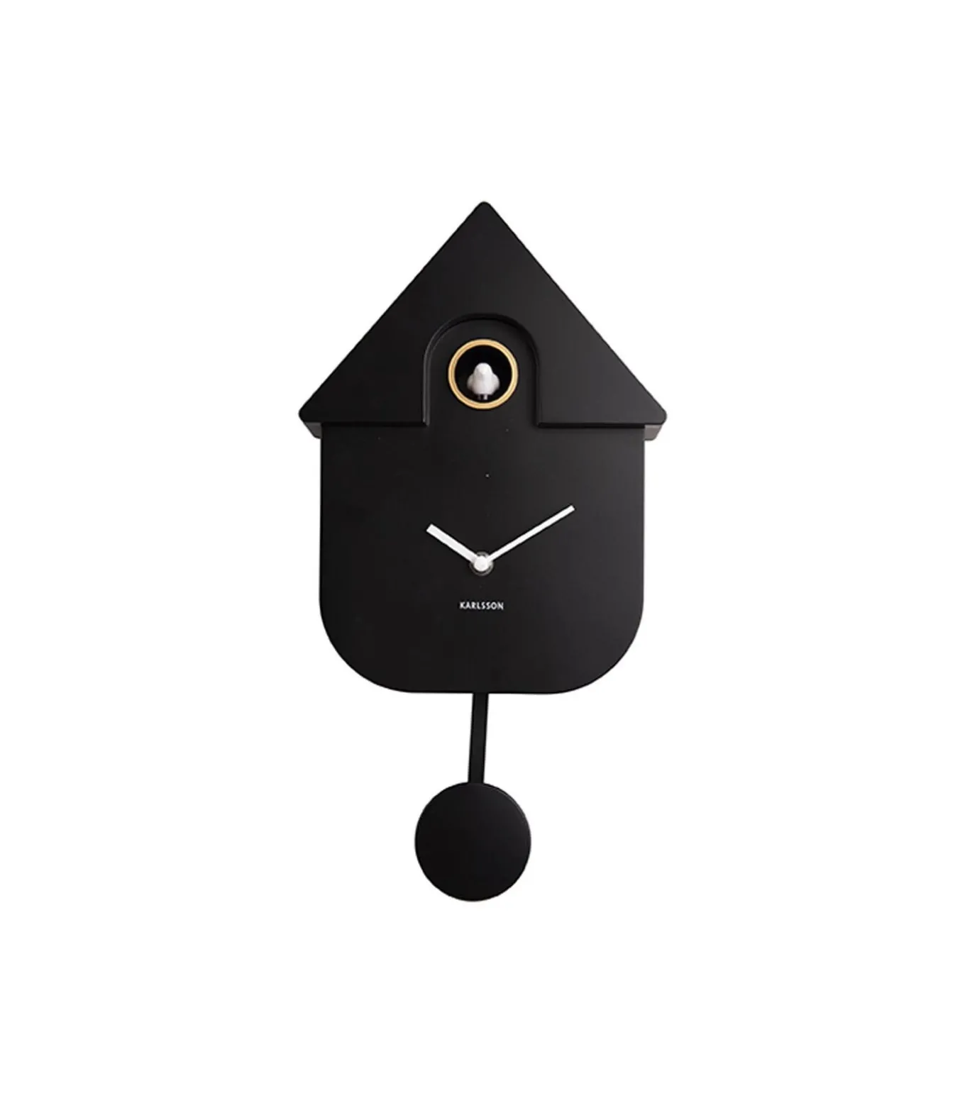 Koekoeksklok Modern Cuckoo ABS - Zwart - 41x8,5x21,5cm