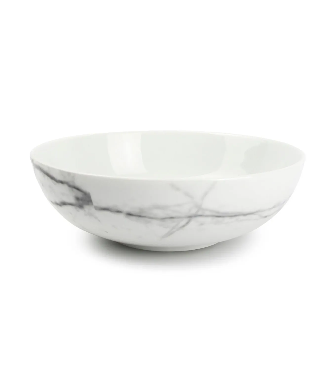 Kom 18xH6cm marble Stone - set/4