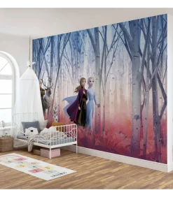 Komar Fotobehang Frozen Friends Forever 368x254 cm blauw