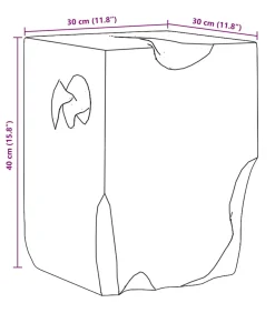 Kruk massief teakhout