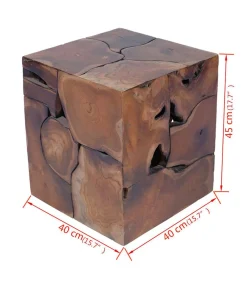 Kruk massief teakhout