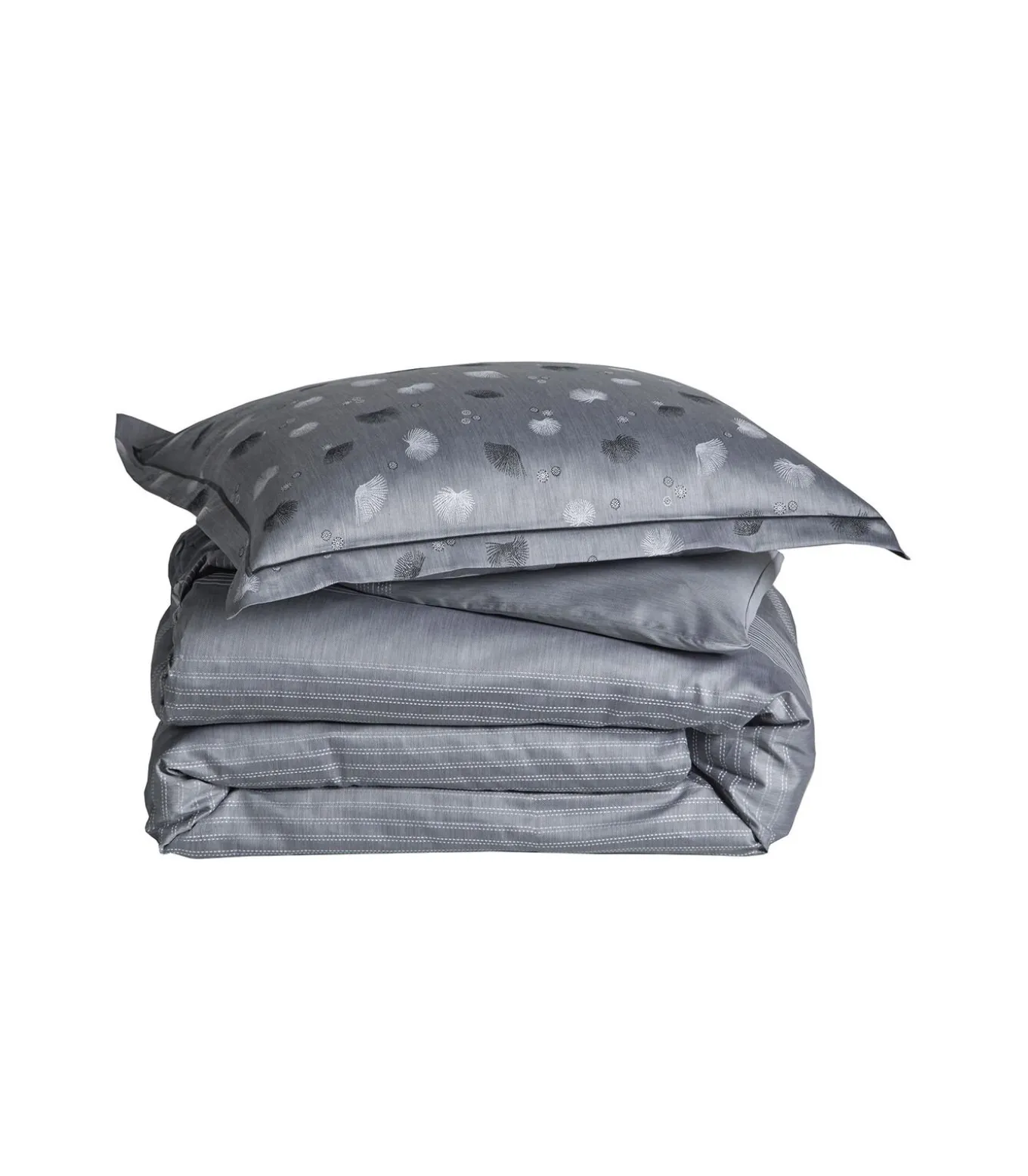 KYOTO Graphite -Laken Jacquard katoen