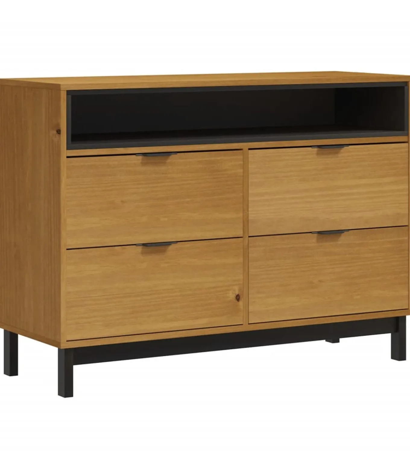 Ladekast FLAM 110x40x80 cm massief grenenhout