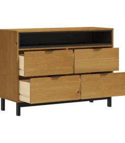 Ladekast FLAM 110x40x80 cm massief grenenhout