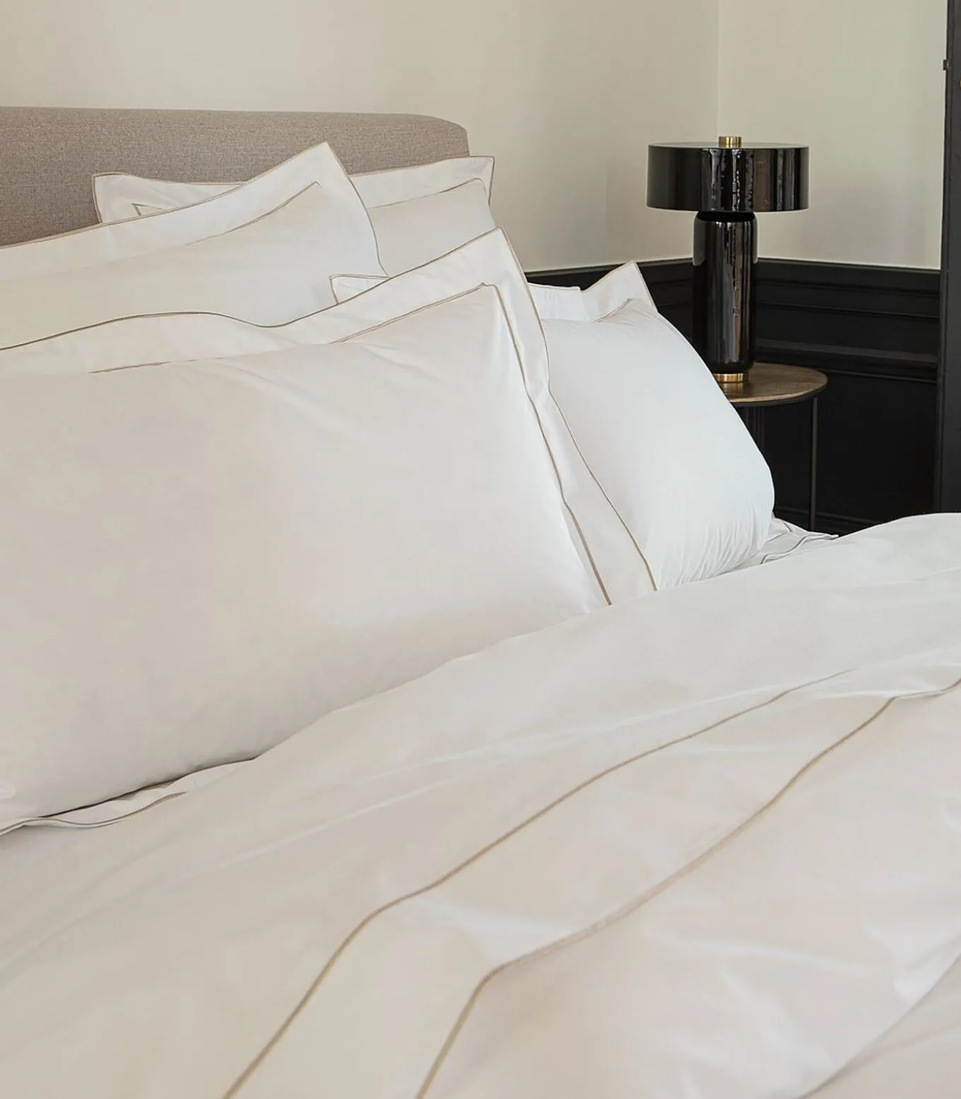 Laken | Louvre - Blanc/Sable