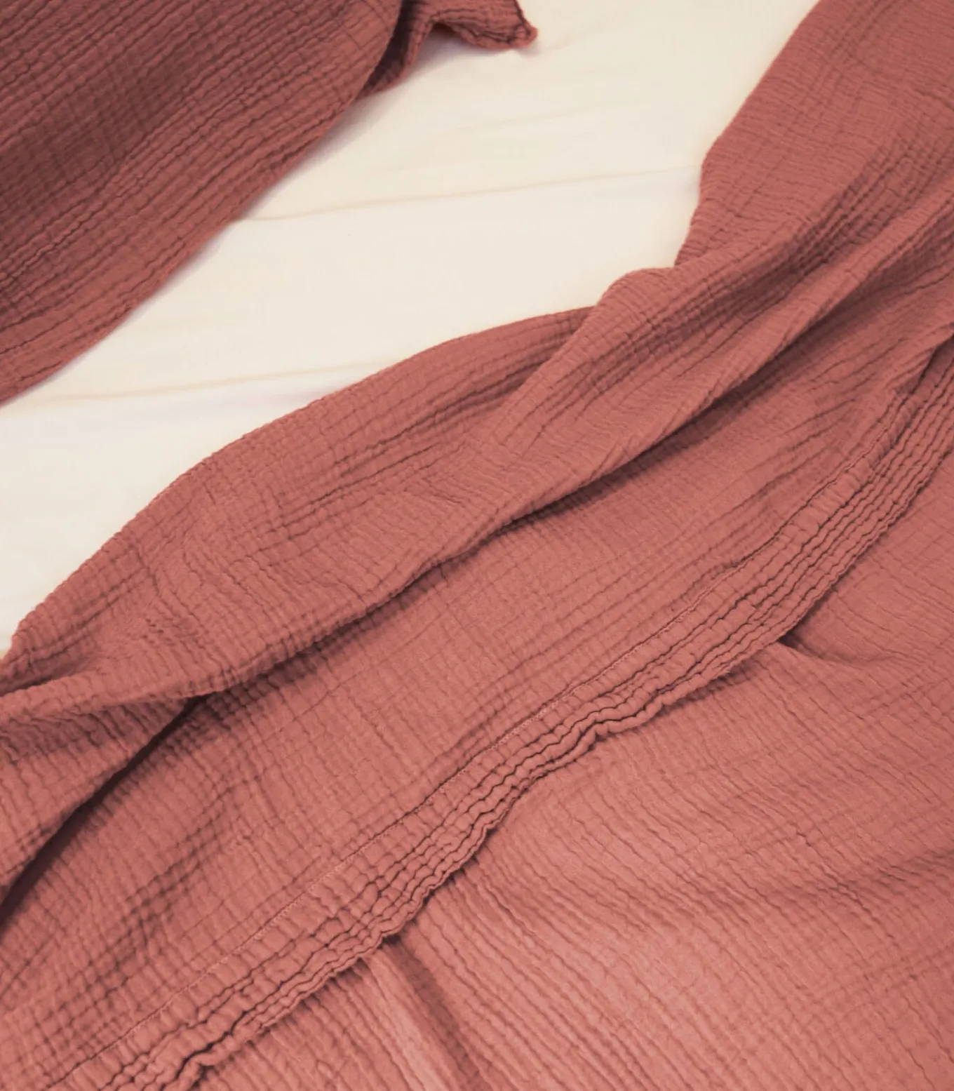 Laken van katoengaas, SIMPEL GEKREUKT