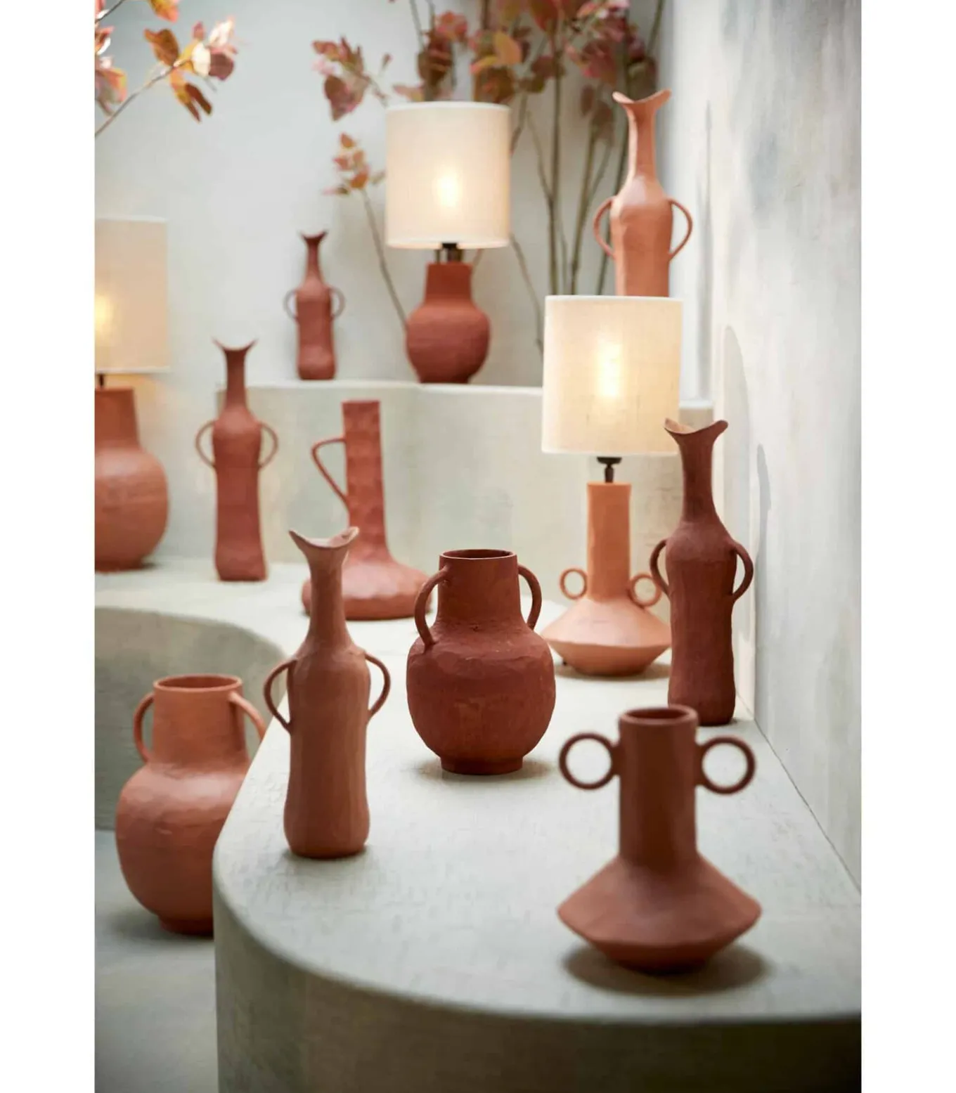 Lampenkap Sendai - Bruin - 25x25x27cm