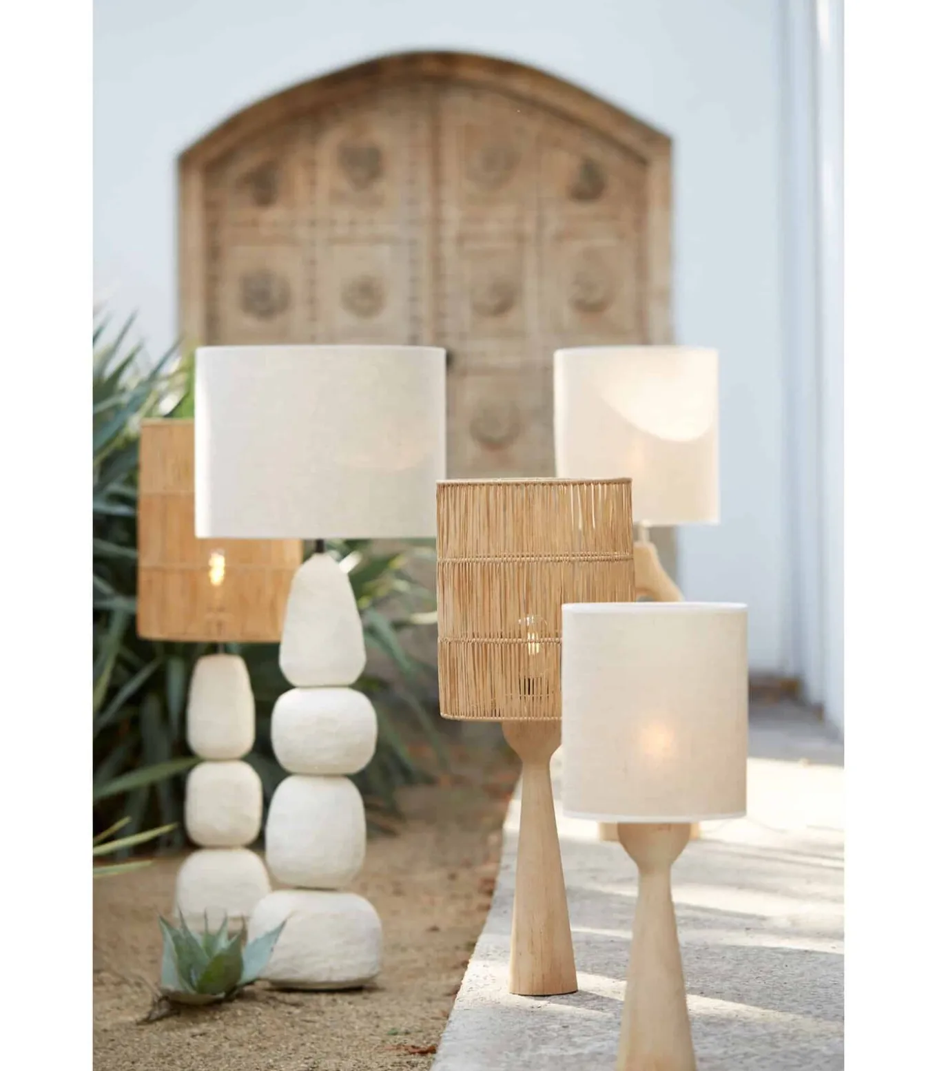 Lampvoet Festina - Licht bruin - Ø9x33cm