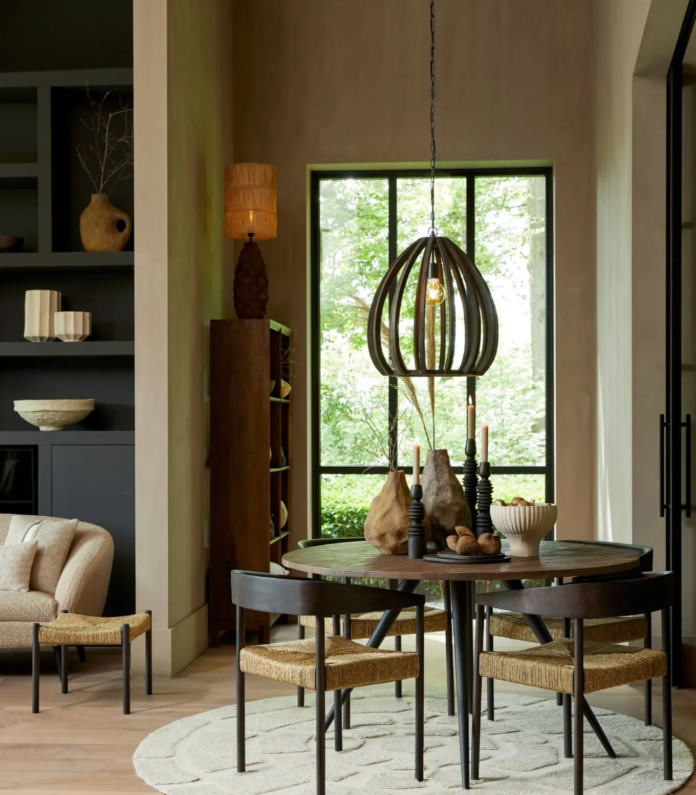 Lampvoet Takabe - Bruin - Ø21cm