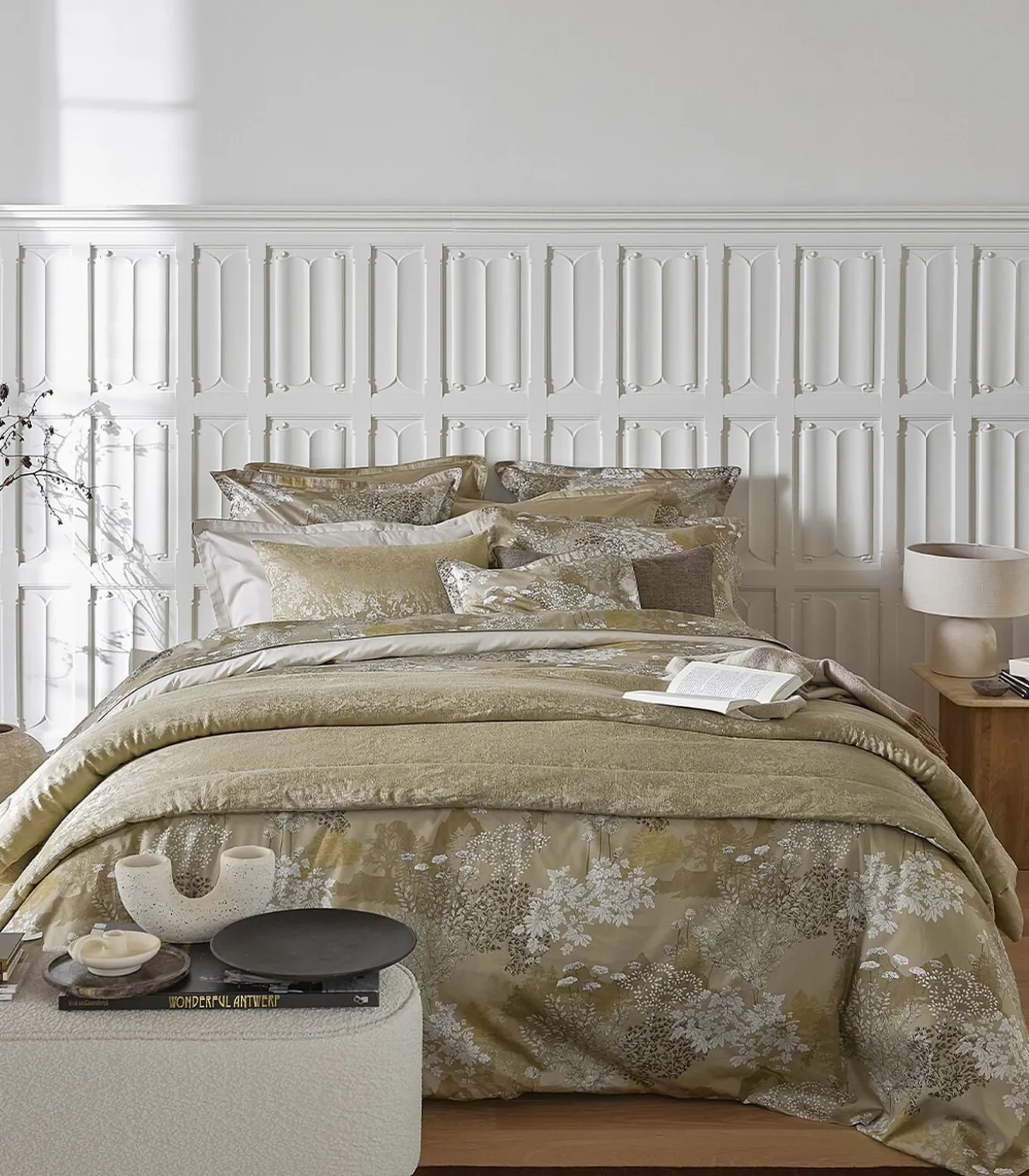 Lande - Effen kussensloop in biologisch katoen satijn